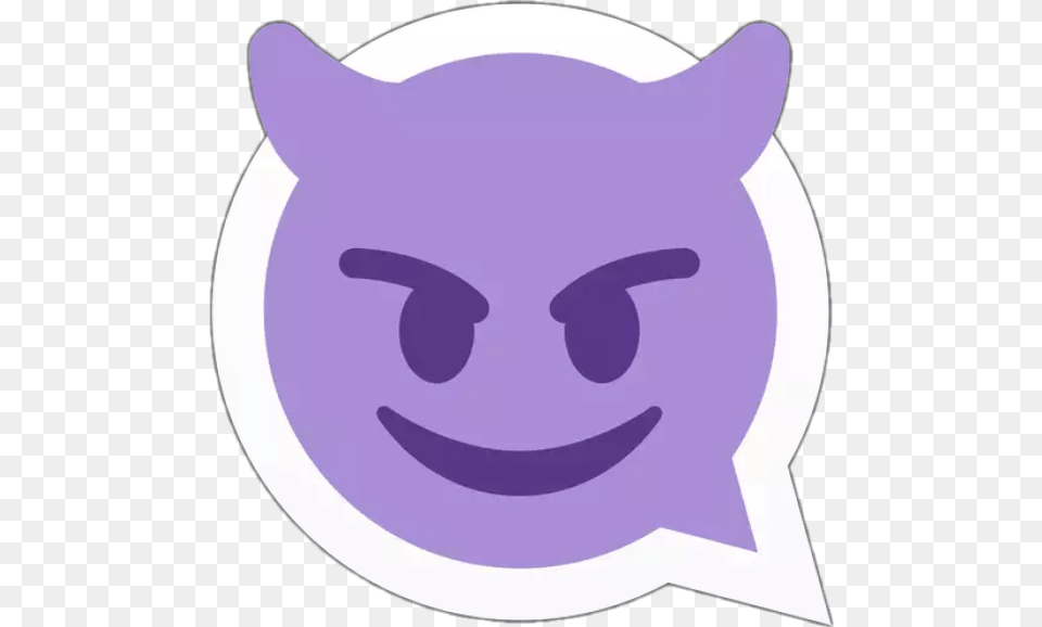 Purple Devil Emoji Emoji Cruel, Sticker, Cartoon Png