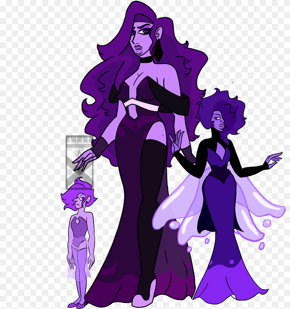 Purple Diamond And Her Lazurite And Pearl Purple Diamond Steven Universe Oc, Book, Comics, Publication, Adult Free Png