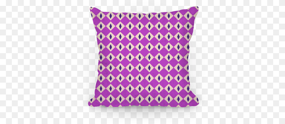 Purple Diamond Eyes Pattern Pillow Pillow, Cushion, Home Decor Free Png