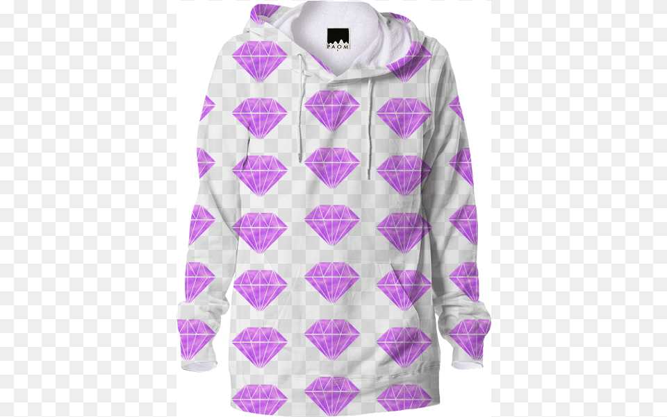 Purple Diamond Galaxy Hoodie 88 Sweater, Sweatshirt, Sleeve, Long Sleeve, Knitwear Free Png