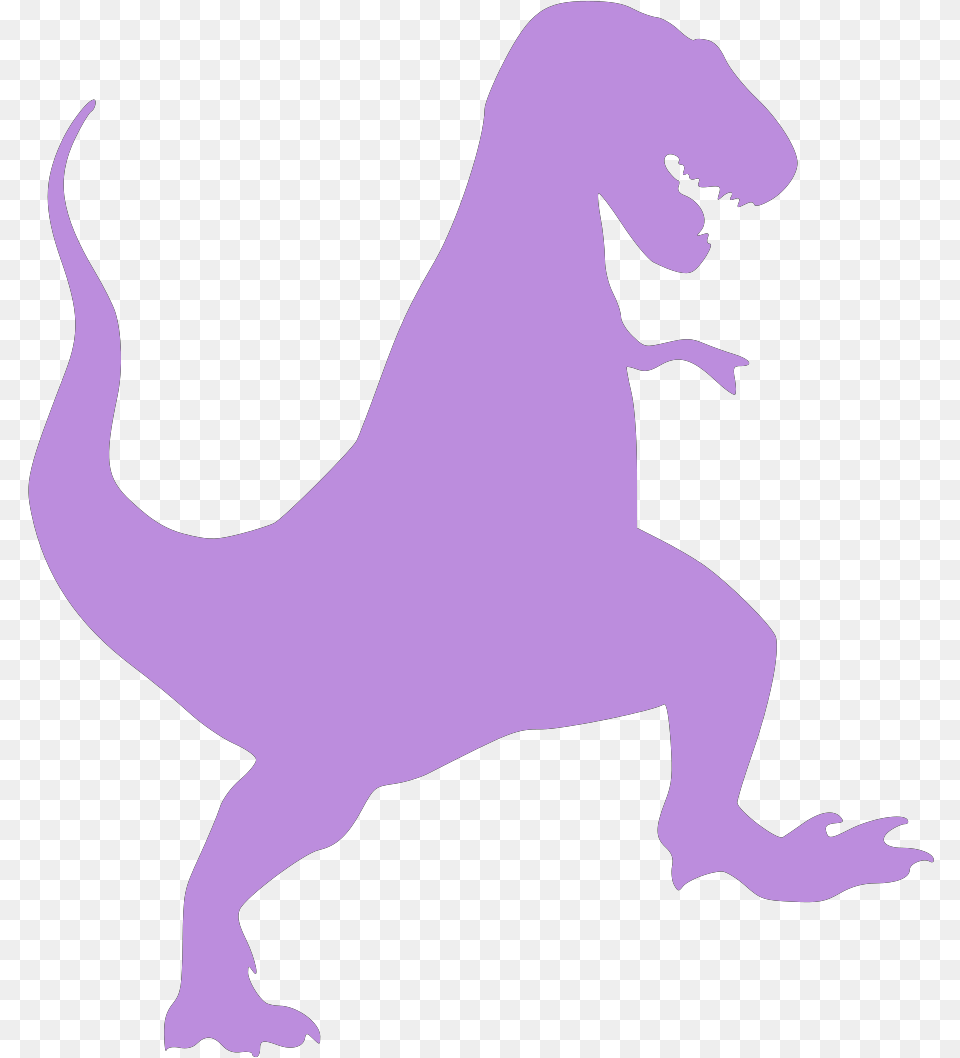 Purple Dino Svg Vector T Rex, Animal, Dinosaur, Reptile, T-rex Free Png