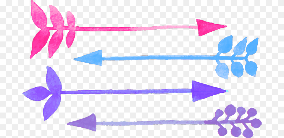 Purple Divider Arrows Arrow Headers Header Flechas De Colores, Weapon, Arrowhead, Blade, Dagger Png