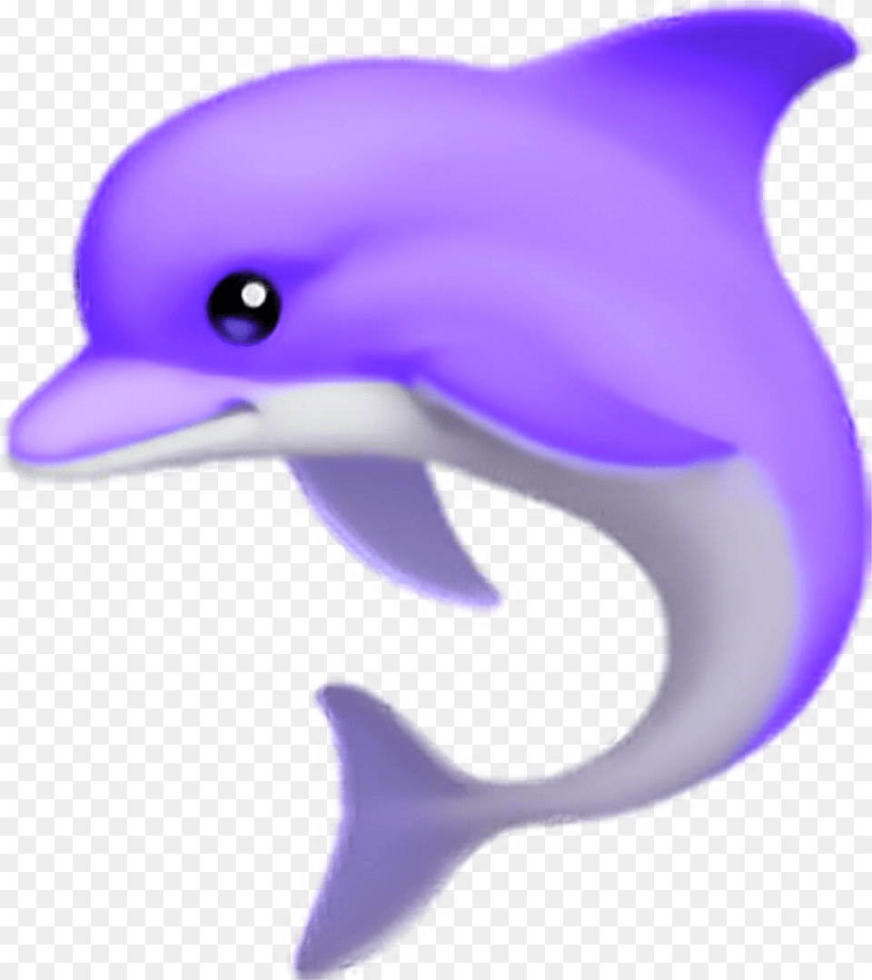 Purple Dolphin Emoji Cute Tumblr Aesthetic Dolphin Emoji, Animal, Mammal, Sea Life Png