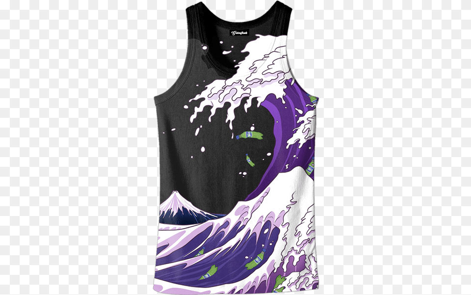 Purple Drank Waves, Clothing, Tank Top Png