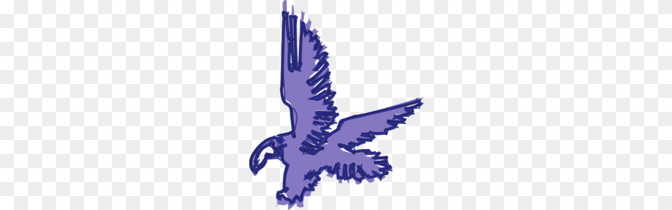 Purple Eagle Scribble Clip Art For Web, Animal, Bird, Flying, Person Free Transparent Png