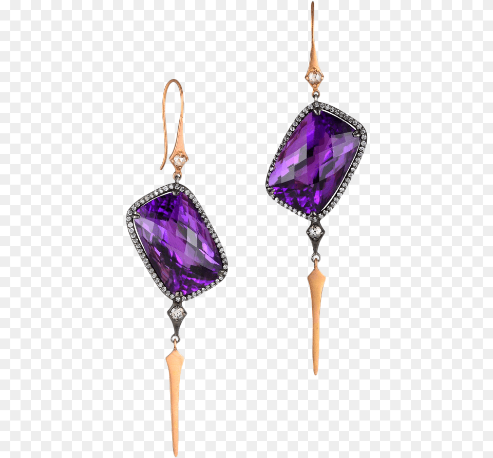 Purple Earring Earrings, Accessories, Gemstone, Jewelry, Ornament Free Png Download