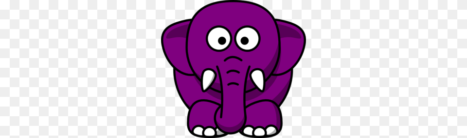 Purple Elephant Clip Art, Animal, Mammal, Wildlife Free Png Download