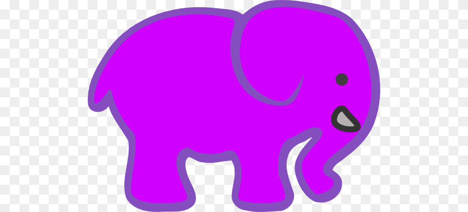 Purple Elephant Invert Purple Pink Elephant Clip Art, Animal Free Png Download