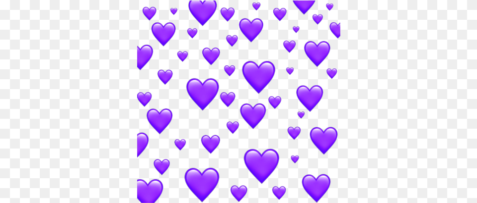 Purple Emoji Blue And Purple Hearts, Heart Png Image