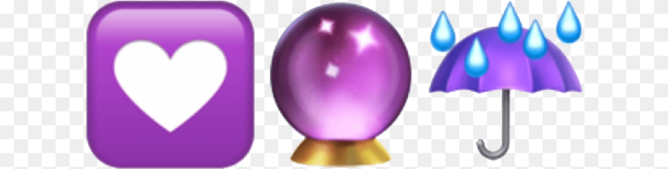 Purple Emoji Globe Rain Umbrella Heart Heart Emoji Emojis Tumblr Iphone, Balloon Free Transparent Png