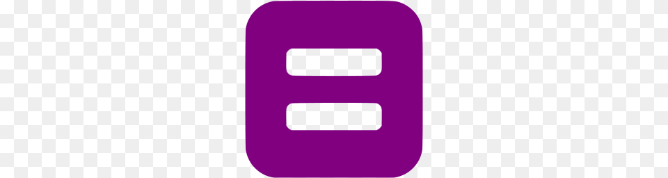 Purple Equal Sign Icon Free Png Download