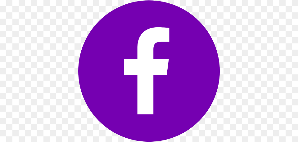 Purple Facebook Icon Cross, Symbol, First Aid, Text, Number Png Image