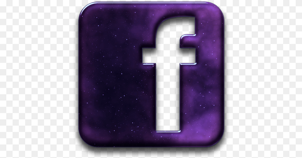 Purple Facebook Logo Cool Facebook Logo, Cross, Symbol, Text, Number Png