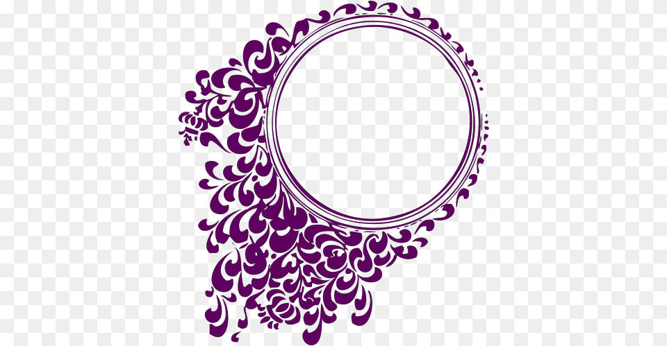 Purple Filigree Circle Svg Vector Dot, Art, Graphics, Floral Design, Oval Free Png Download
