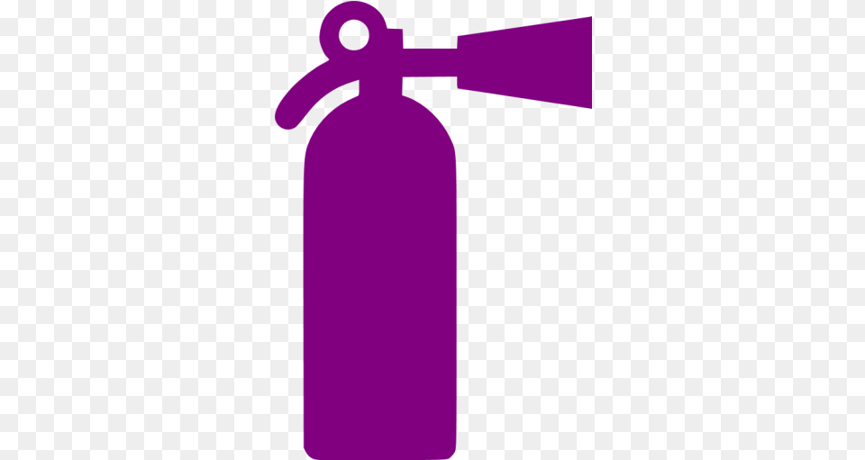 Purple Fire Extinguisher Icon Fire Extinguisher Sign, Bottle, Water Bottle, Cylinder Free Png