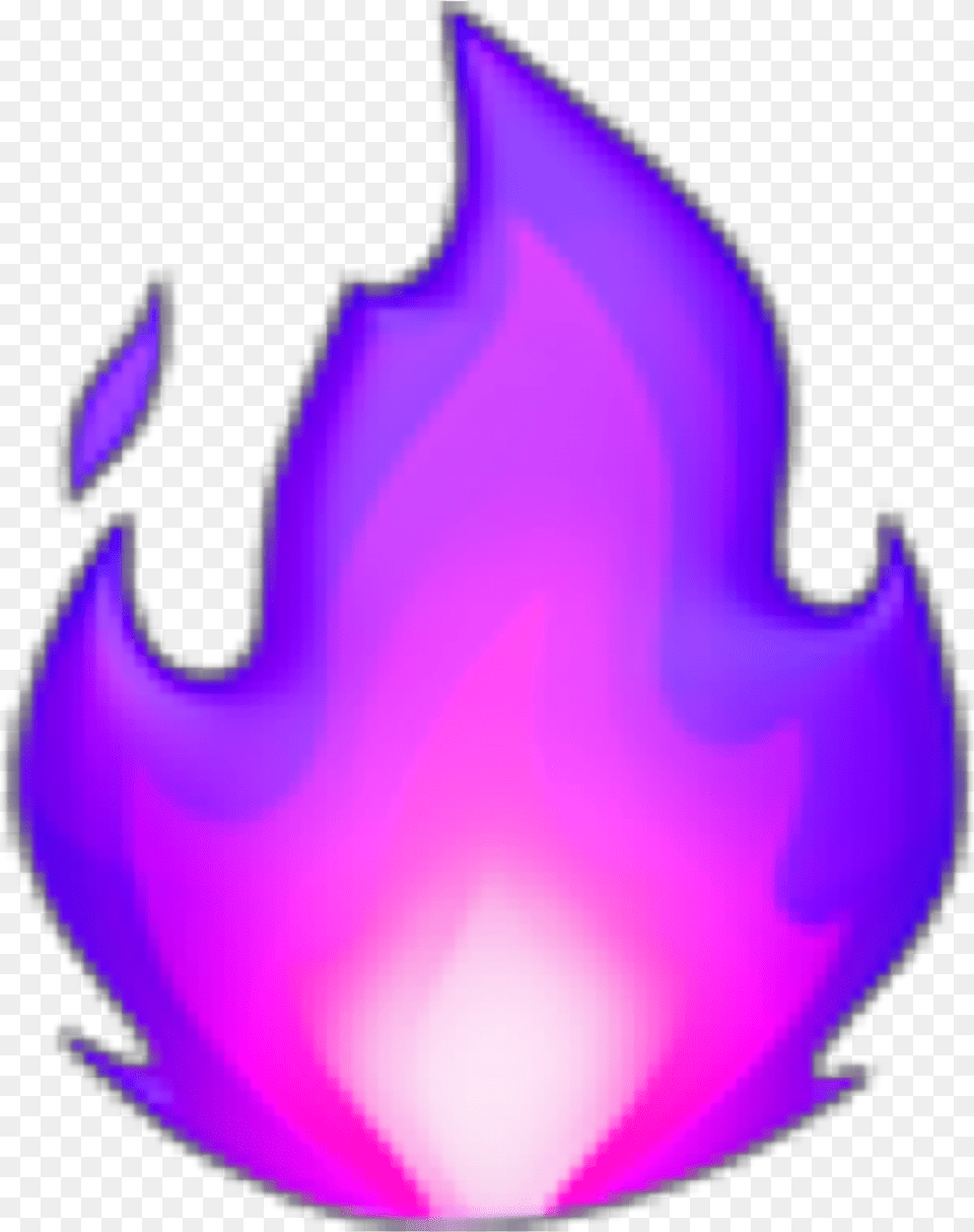Purple Fire Sticker Cartoon Purple Fire, Plant, Petal, Lighting, Leaf Png