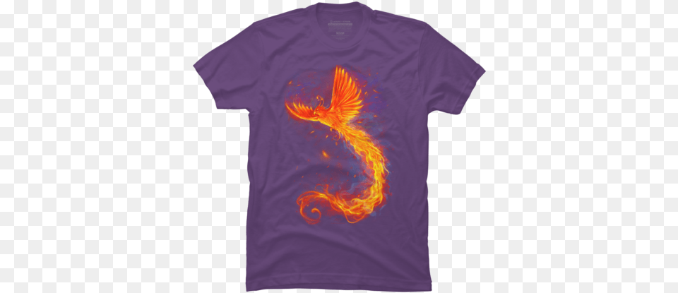 Purple Fire T Shirts Tanks And Hoodies Design By Humans Simple Mountain And Bear Design, Clothing, T-shirt Png Image