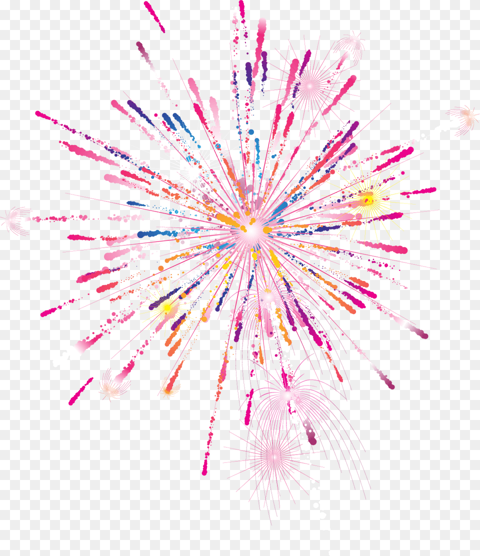 Purple Fireworks Png Image