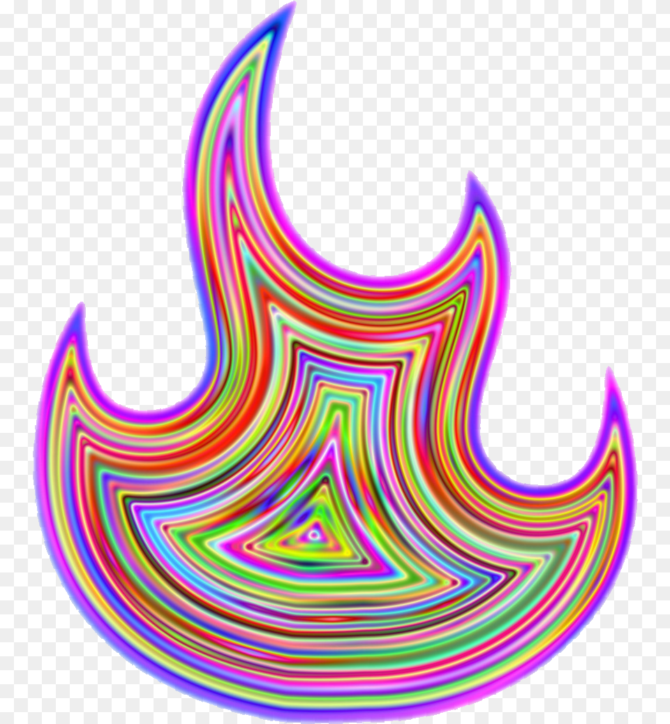 Purple Flames Prismatic Fire, Pattern, Accessories Png Image