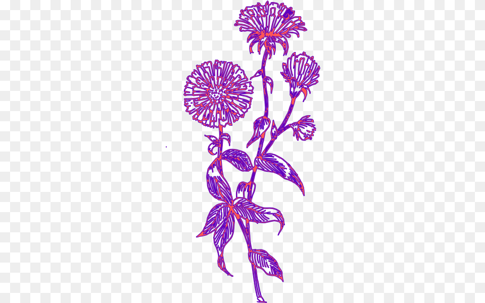 Purple Flower 11 Clip Art Vector Clip Art Aster Flower Vector, Pattern, Plant, Chandelier, Lamp Free Png Download