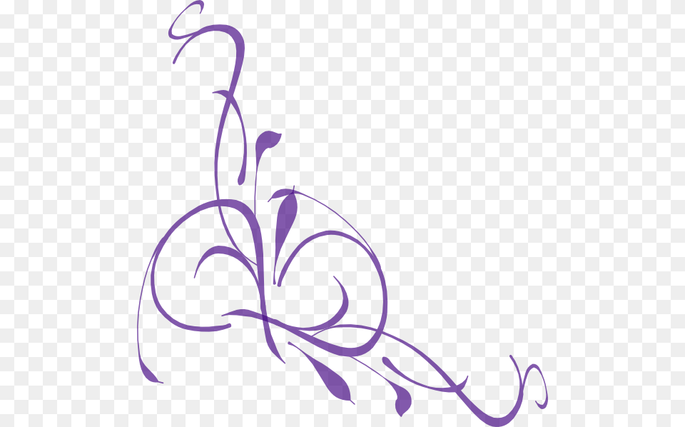 Purple Flower Border, Art, Floral Design, Graphics, Pattern Png