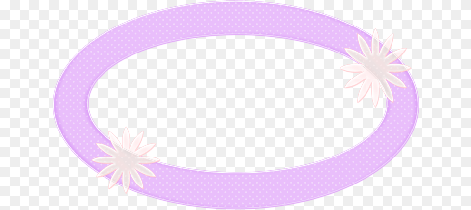 Purple Flower Border Circle, Accessories, Oval, Bracelet, Jewelry Free Png Download