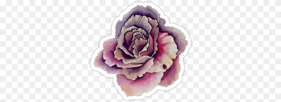 Purple Flower By Mzawesomechic Quarter Sized Flower Tattoos, Plant, Rose, Vegetable, Food Free Transparent Png