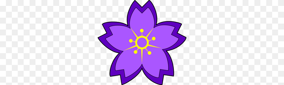 Purple Flower Clip Art, Graphics, Floral Design, Pattern, Plant Free Png