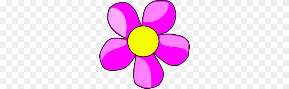 Purple Flower Clip Art, Anemone, Daisy, Petal, Plant Png Image