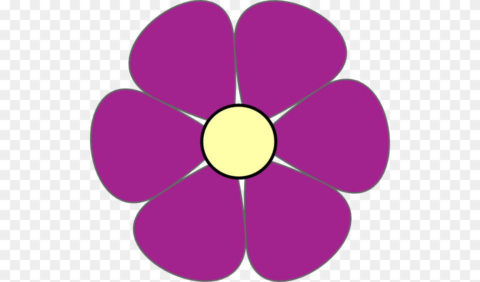 Purple Flower Clip Art At Clker Flower Daisy Clipart, Anemone, Plant, Ball, Sport Free Png