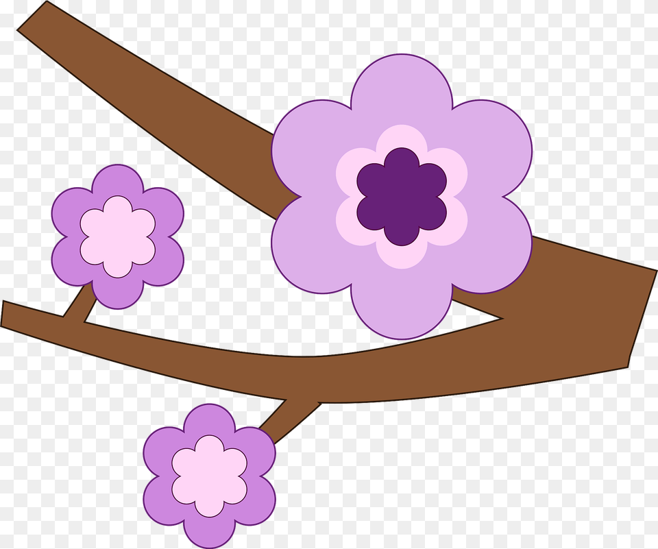 Purple Flower Clipart, Plant, Accessories Free Png Download