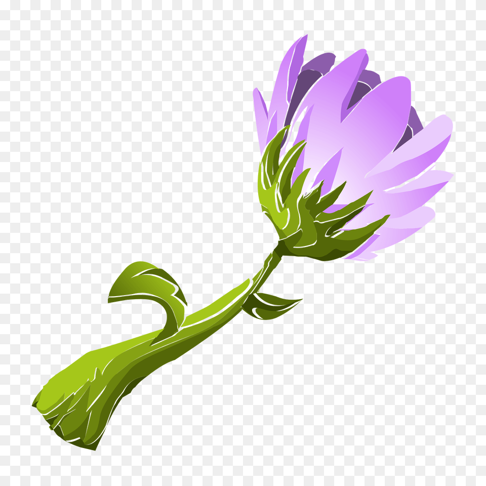 Purple Flower Clipart, Daisy, Plant, Petal, Art Png Image