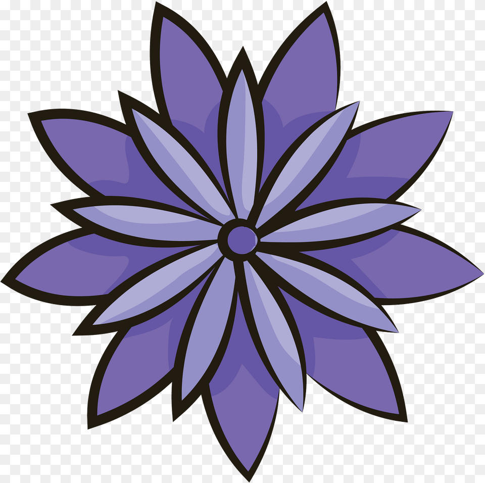 Purple Flower Clipart Free Download Transparent Decorative, Art, Floral Design, Graphics, Pattern Png