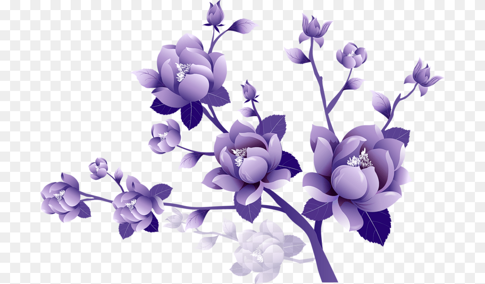 Purple Flower Clipart No Background, Art, Graphics, Plant, Floral Design Png