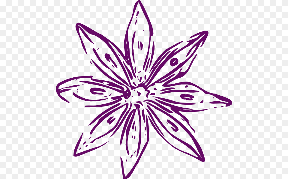 Purple Flower Clipart Purple Leave Purple Flower Designs, Graphics, Art, Floral Design, Pattern Png Image