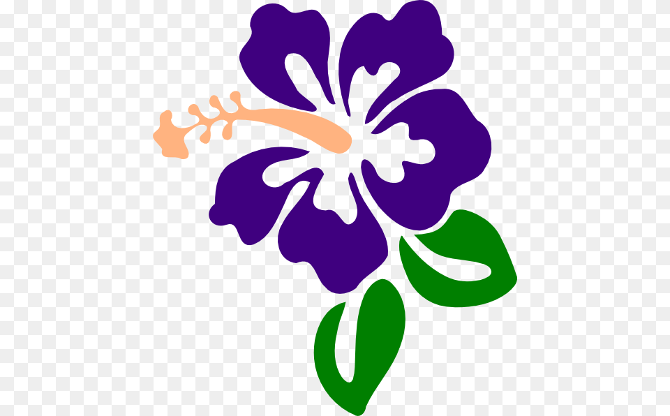 Purple Flower Clipart Tropical, Plant, Hibiscus Free Transparent Png