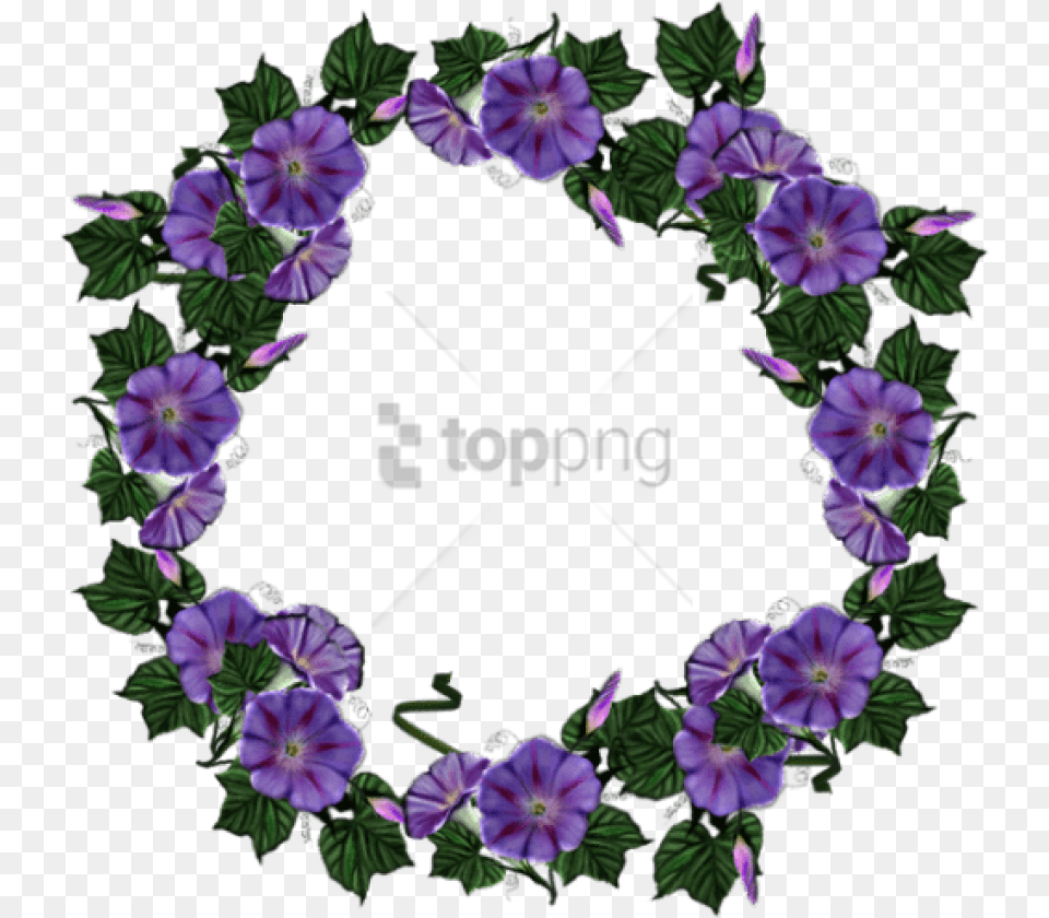 Purple Flower Crown Image Have A Beautiful Thursday, Geranium, Plant, Anemone Png