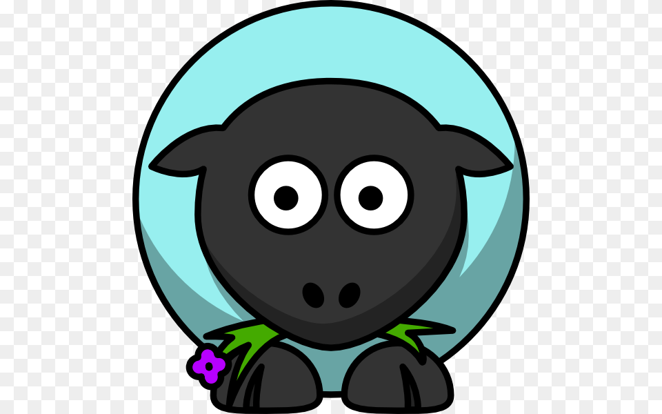 Purple Flower Eyes Svg Clip Arts Fat Cartoon Sheep, Clothing, Hardhat, Helmet, Animal Free Transparent Png
