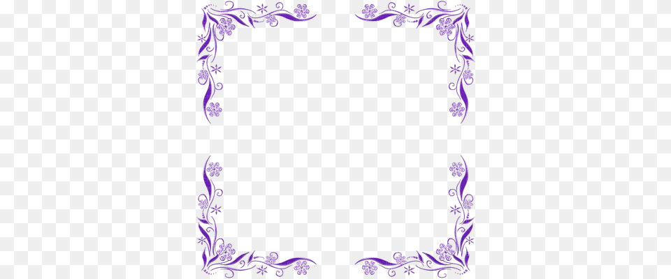 Purple Flower Frame Purple Flowers Borders And Frames, Pattern Png Image