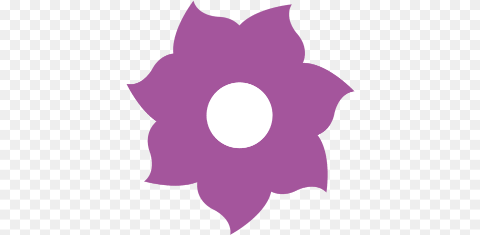 Purple Flower Icon 1 Flor Morada Icono, Plant, Petal, Anemone, Leaf Png