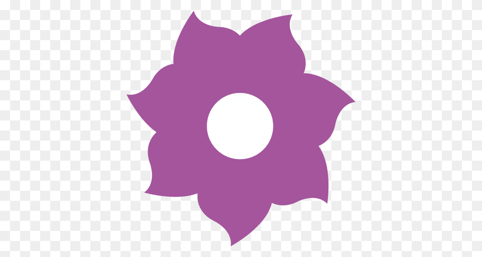 Purple Flower Icon, Anemone, Plant, Petal, Leaf Png Image