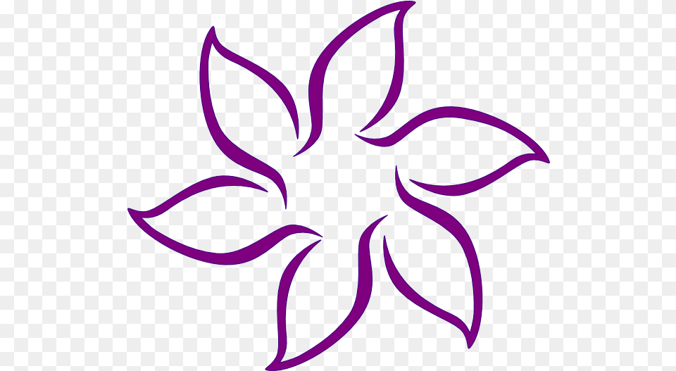 Purple Flower Logo Transparent Flower Black And White, Graphics, Art, Pattern, Floral Design Free Png Download
