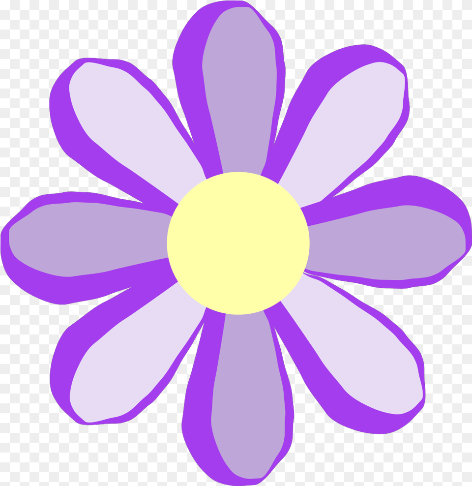 Purple Flower Outline Svg Clip Art For Web Download Cute Purple, Anemone, Daisy, Petal, Plant Free Transparent Png