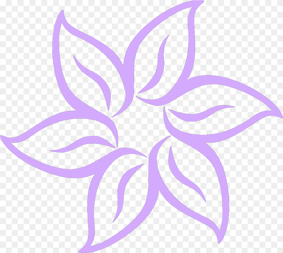 Purple Flower Svg Vector Clip Art Svg Clipart Drawing Simple Floral Design, Floral Design, Graphics, Pattern, Stencil Free Png Download