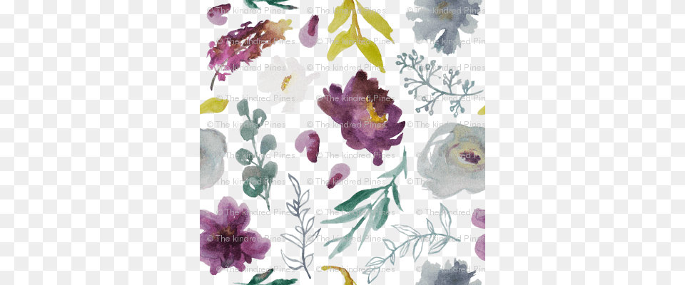 Purple Flowers Art, Flower, Petal, Plant, Pattern Free Png Download