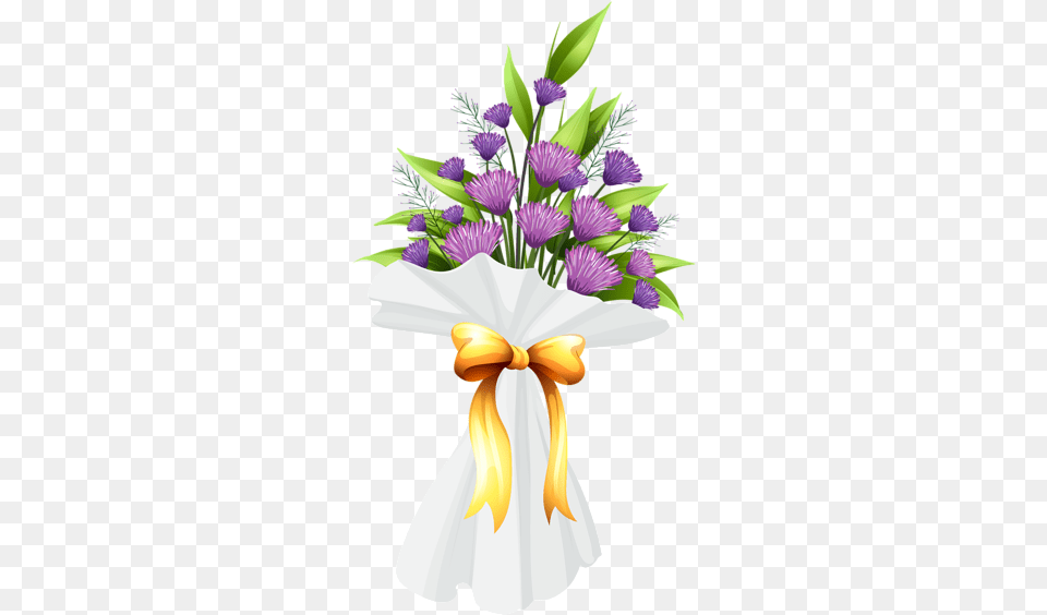 Purple Flowers Bouquet Clipart Image With Images Flower Bouquet, Flower Arrangement, Flower Bouquet, Plant, Art Png