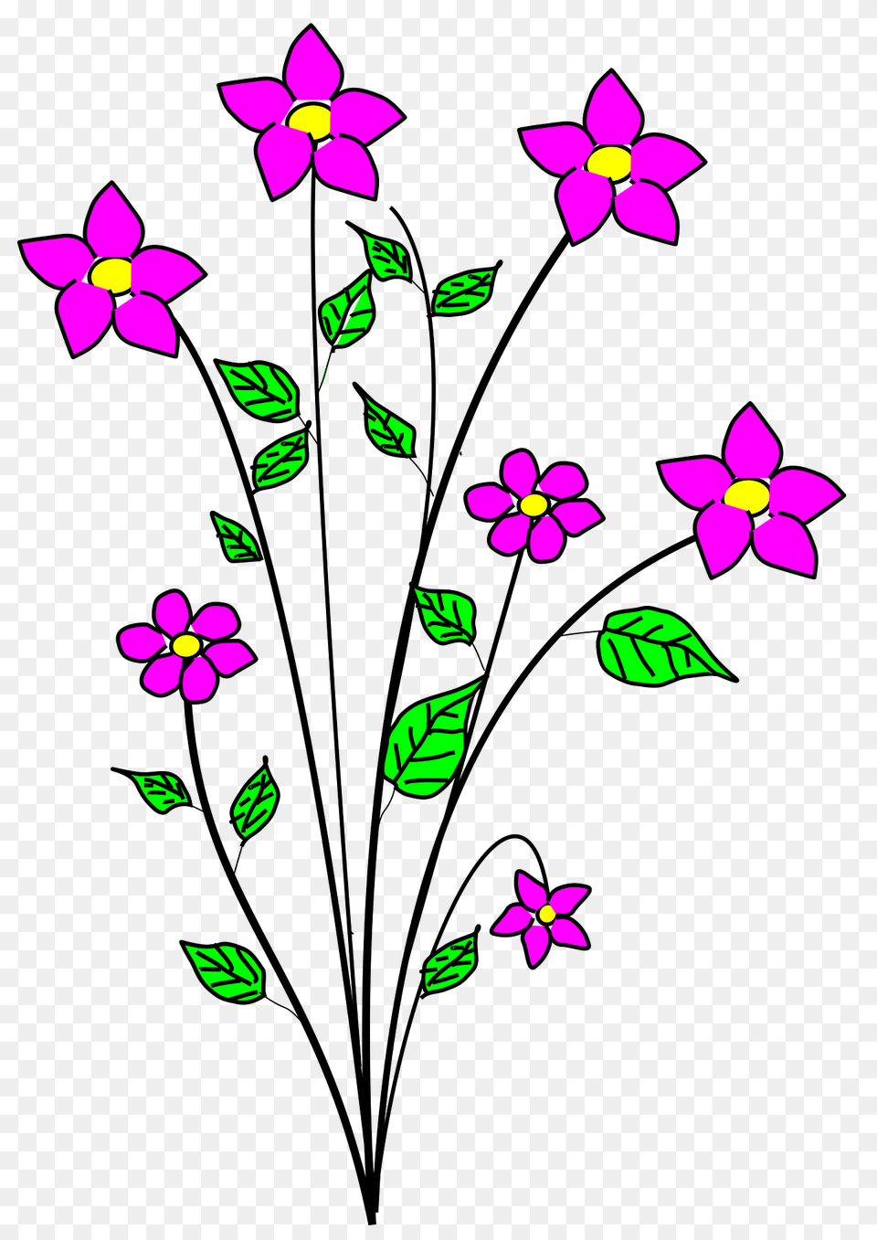 Purple Flowers Clipart, Art, Floral Design, Graphics, Pattern Free Png Download