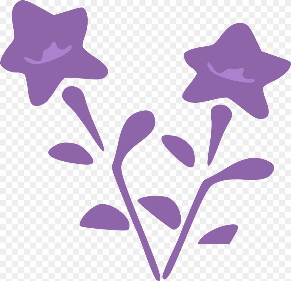 Purple Flowers Vector Clipart Image Flower Design Purple, Plant, Petal, Art Free Png Download