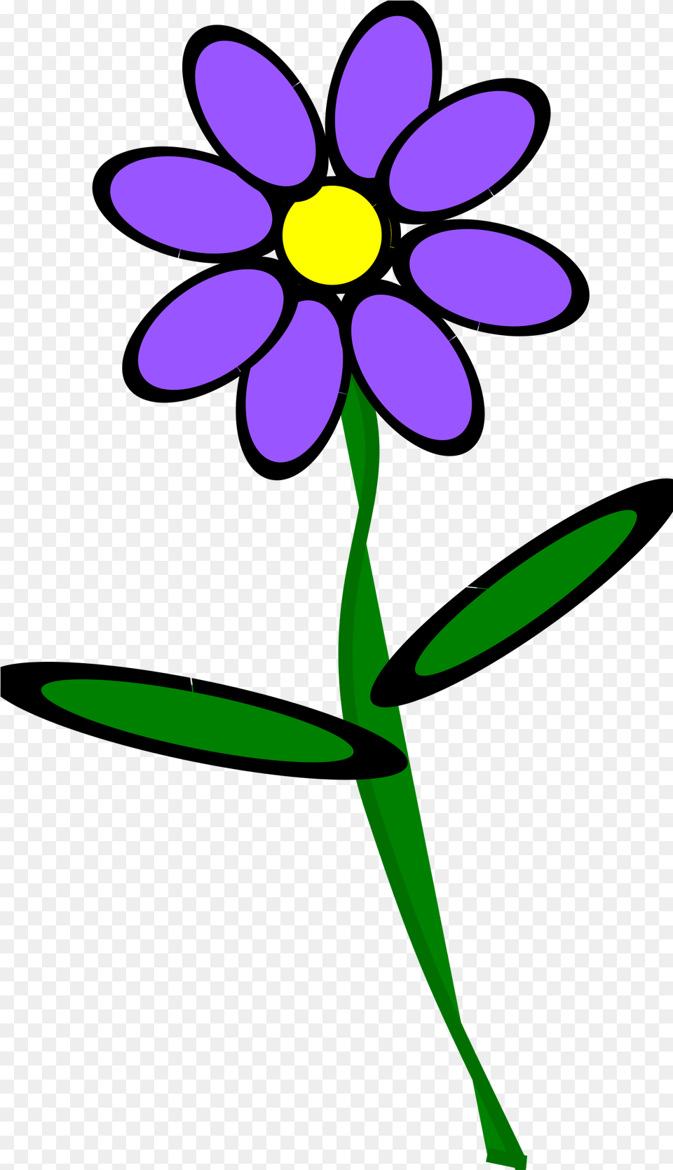 Purple Flowers Violet Flower With Stem Clipart Flowers With Stem Clipart, Daisy, Plant, Anemone, Petal Free Transparent Png