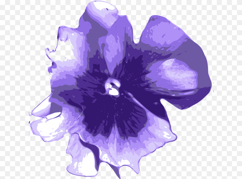 Purple Flowers Watercolor, Flower, Petal, Plant, Person Png